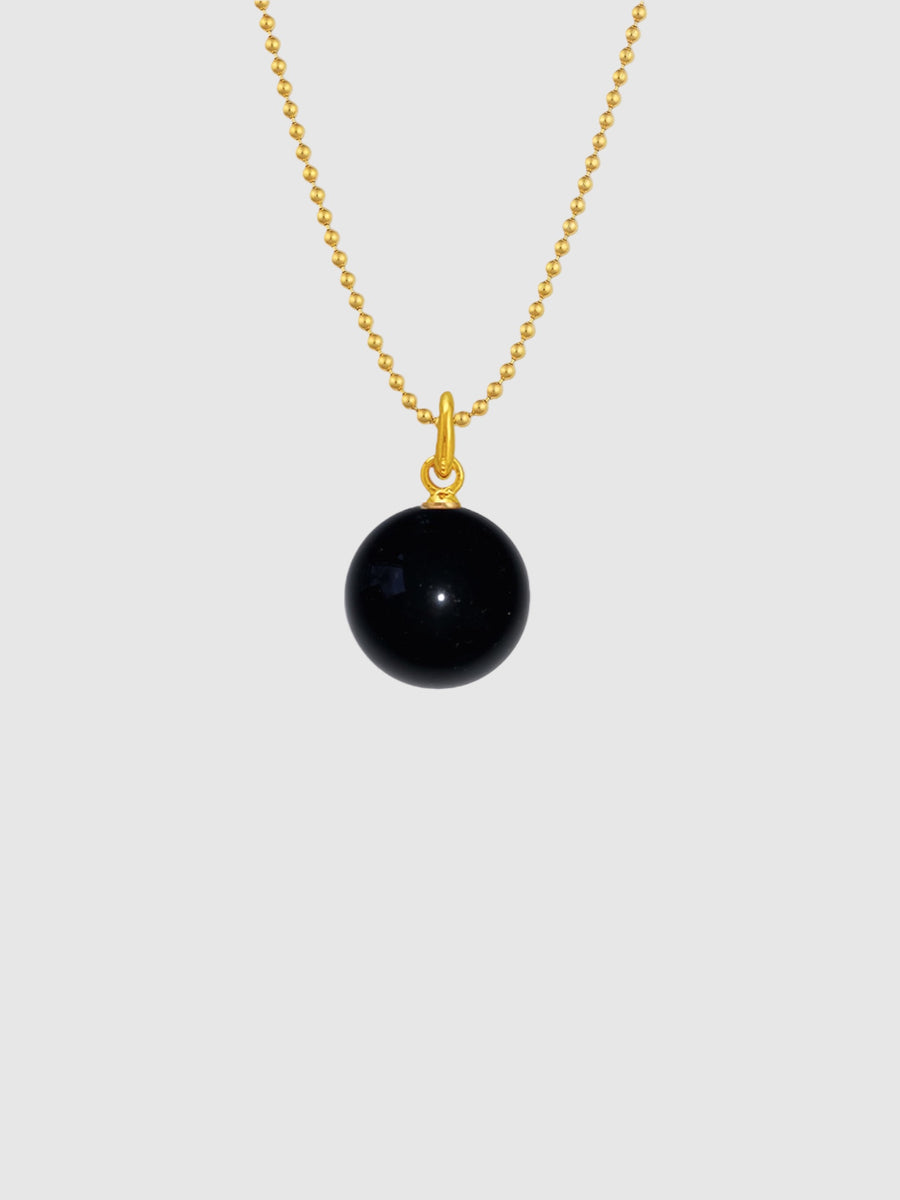 新品 anuke Volume Blackball Necklace