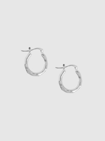 Pond Classic Hoop Earrings Silver side