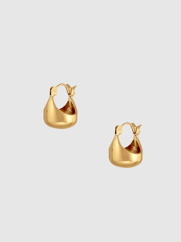 Nashira Arno Basket Sculptural Earring Gold Main